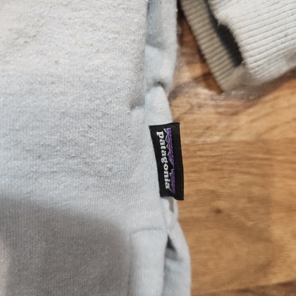 Patagonia Uprisal Hoody Small Gray Recycled Cotton Blend Fair Trade Logo - Picture 3 of 7